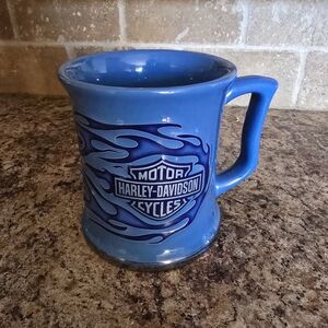 Harley‎ Davidson Motorcycle BLUE Coffee Mug Cup
